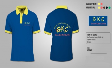 Mẫu áo polo đồng phục trung tâm SKC